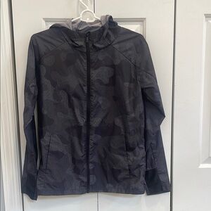 All in Motion Black Raincoat with High Collar and Full Zipper